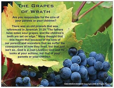 Grapes of Wrath Prayer Card