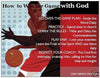 God Driven Designs Inspirational Win the Game With God Basketball Prayer Card