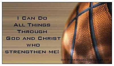 I Can Do All Things / God and Christ Basketball Magnet