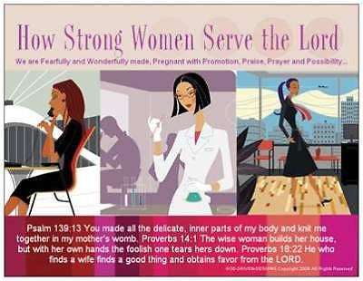 How Strong Women Serve the Lord Prayer Card