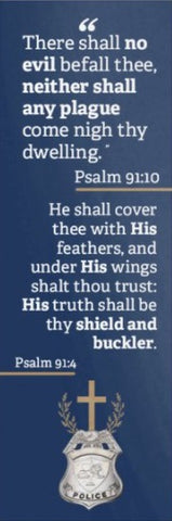 Badge Psalm 91 Bookmark - Police Officers