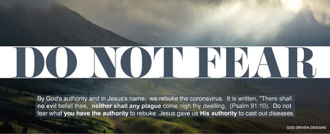 Do Not Fear Coronavirus Banner - Mountain Image