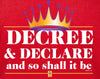 Decree and Declare Shirt Red Matthew 7:8