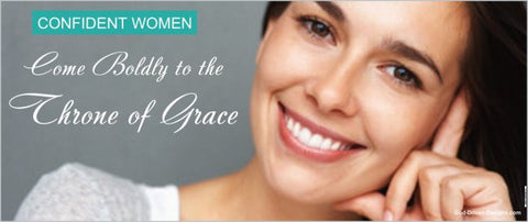 Come Boldly to the Throne of Grace Confident Women 2.5' x 6' Banner