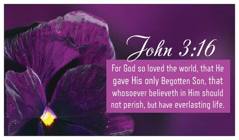 John 3:16 Floral Magnets
