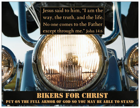 Biker's Prayer Card Put On the Full Armor of God - Warriors Prayer
