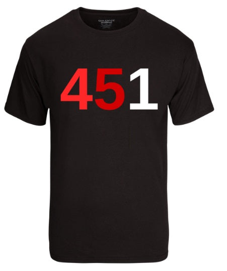 451 T-Shirt Black
