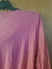 Style and Co. Hot Pink Purple Scoop Neck Sequin Bead Design Top Elastic Waist