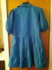 T Style House Royal Blue Dress Button Down Baby Doll