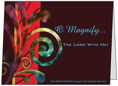 O Magnify the Lord With Me Inspirational Cards 5/Pack Set