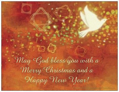 God Driven Designs Dove Holiday Christmas Greeting Card Image