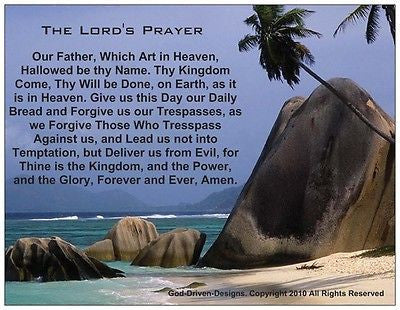 The Lord's Prayer - Prayer Card