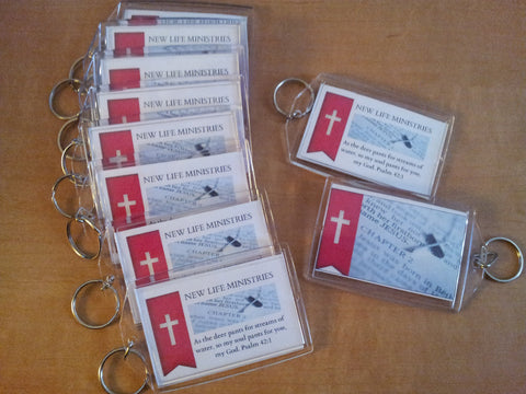 Custom Made Ministry or Event Key Chains (Sample Shown)
