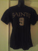 Who Dat? Reebok New Orleans Saints #9 Drew Brees Tee Shirt Black