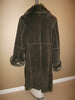 Marvin Richards Shearling Coat with Leather Suede Shell