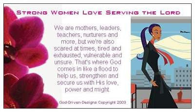 Strong Women Love Serving the Lord Seed Card