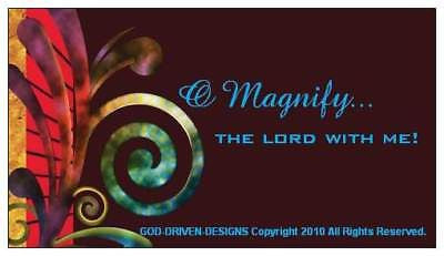 O Magnify the Lord with Me Psalm 34:3 Magnet