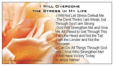 I Will Overcome The Stress in My Life Magnet