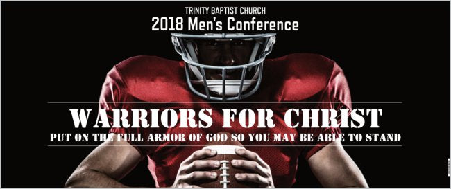 Create Your Own Custom 2.5' x 6' Conference Banner - Football Theme