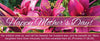 A #1 Mother's Day Banner - Purple Floral Proverbs 31:28-29
