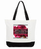 Best Gift for Mom - An Oversized Tote Bag with Flowers and Bible Verses