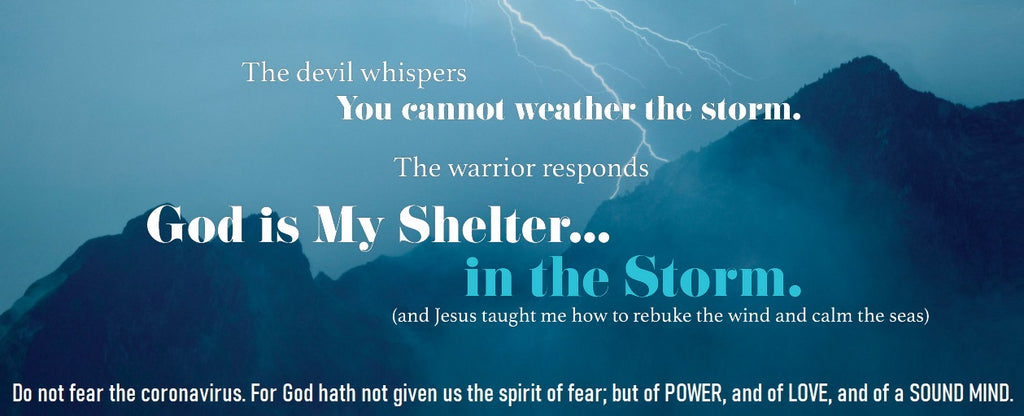 Do Not Fear Coronavirus 2 Timothy 1:7 Banner - Storm