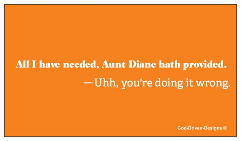 Lean on God not Man - Aunt Diane Conversation Starter Cards