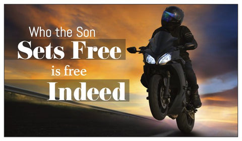 Seed Card: Ride with God Motorcycle Card Biker Wheelie