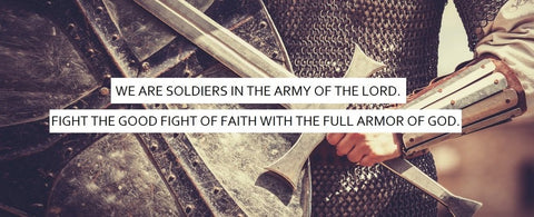 Armor of God 2.5' x 6' Conference Banner - Knight Theme