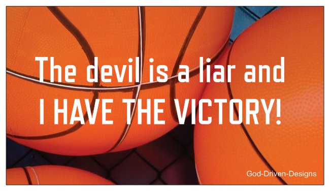 The Devil is a Liar Victory Basketball Magnet 25/Pack