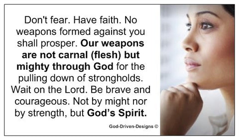 Don't Fear. Have Faith Seed Card for Women
