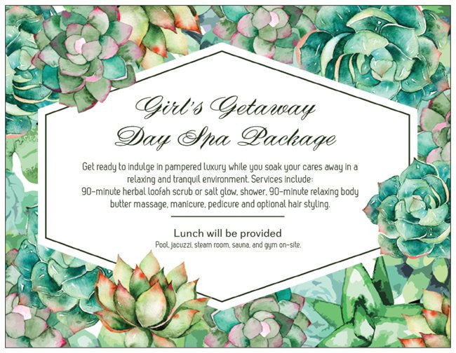 Order Event Cards: Green Garden Invitation