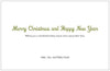 Merry Christmas Happy New Year Custom Horizontal 5 x 7 Invitation Holiday Cards