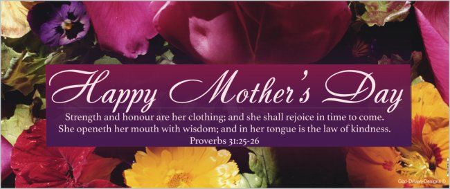 Happy Mother's Day Banner 2.5' x 6' Church or Event Banner