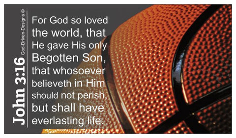 John 3:16 Basketball Ministry Wallet Size Seed Card