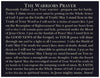 Warriors Prayer Card - Knight Sword Theme and John 14:6