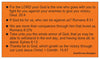 Pray Daily Corporate Daily Inspiration Seed Card - Orange