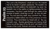 Psalm 23 English Spanish Wallet Size Seed Card - Black
