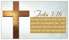 John 3:16, The Lord's Prayer, and Prayer of Salvation Seed Card - Gold Cross