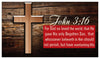 John 3:16, The Lord's Prayer, and Salvation Seed Card - Wood