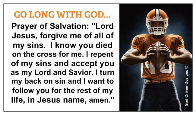 Go Long with God Football Player Cards