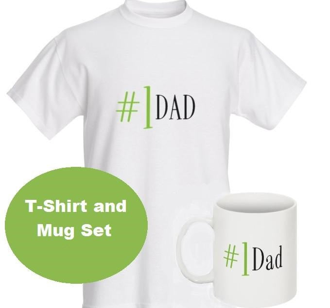 Best Dad Custom T-Shirt & Mug Gift Set #1 Dad