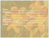 Church Welcome Cards with Address Form - Lily Orange