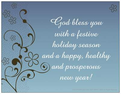 God Bless You Christmas Holiday Cheer Note Cards 5/Pack Set
