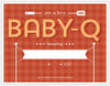 Shower Summer Baby-Q Party Custom Horizontal Flat 5.5" x 4" Invitations (Sample Shown)