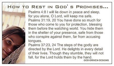 Rest in the Promises of God Card - Large Font
