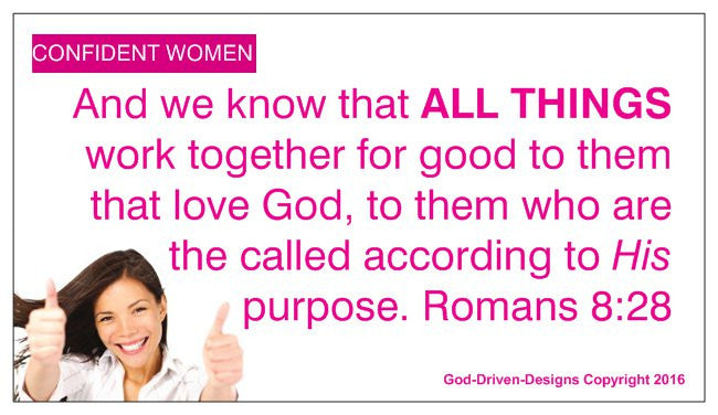 Romans 8:28 Magnet 25/Pack Women's Event
