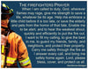 Be Strong: The Firefighters Prayer Card for Firemen