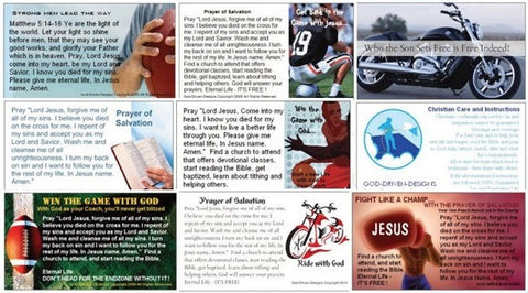 Assorted Prayer of Salvation Seed Cards - Men's Theme