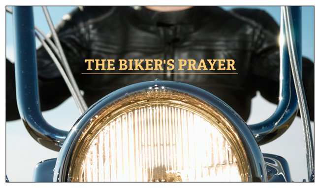 Motorcycle Biker Prayer of Salvation Seed Cards - Bike